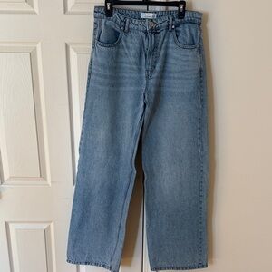 Pull&Bear Blue Wide Leg Jeans